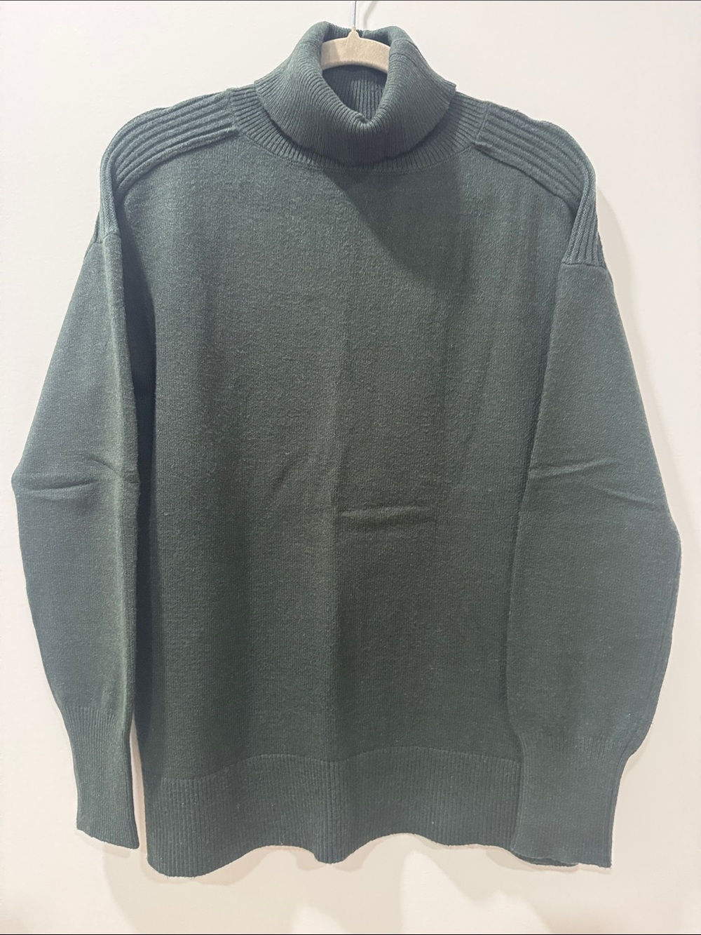 Evereve Olive Green Turtleneck Sweater